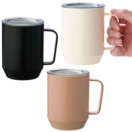 蓋付き真空ステンレスマグカップ